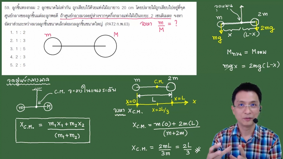 เฉลยข้อสอบ PAT2 ฟิสิกส์ ก.พ.63 ครั้งที่1